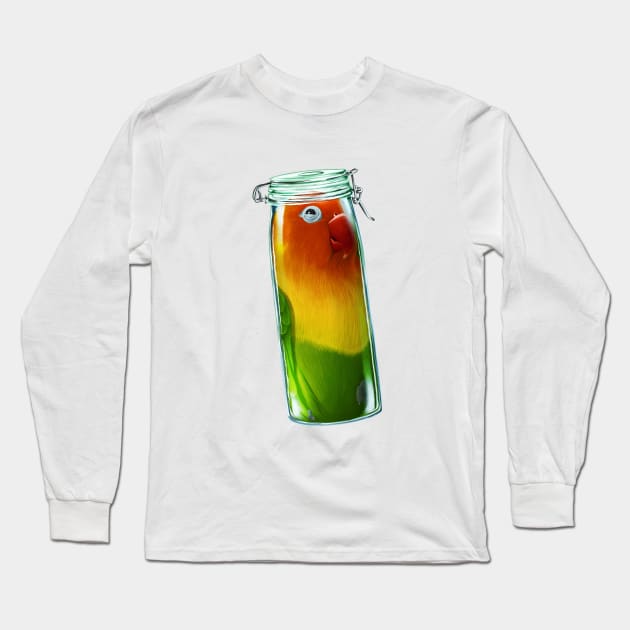 Fit In Lovebird Long Sleeve T-Shirt by metmangindaan